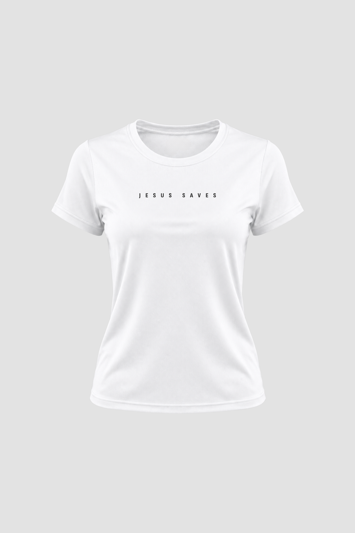 Camiseta Dry Fit Feminina - Branco - Jesus Saves