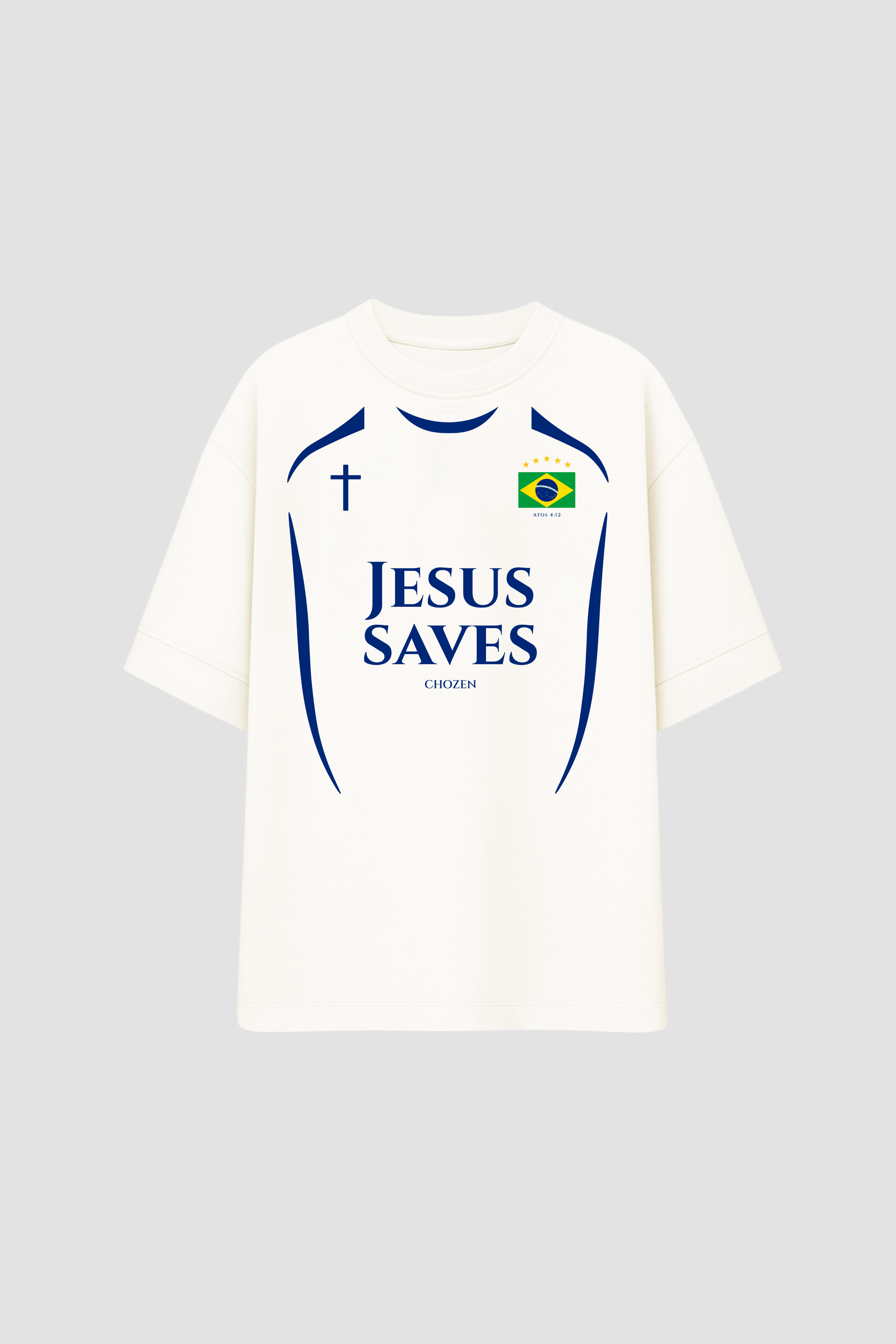 Oversized Suedini - Jesus Saves