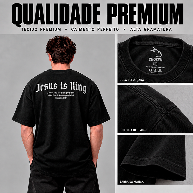 Kit 3 Camisetas Oversized Cristãs