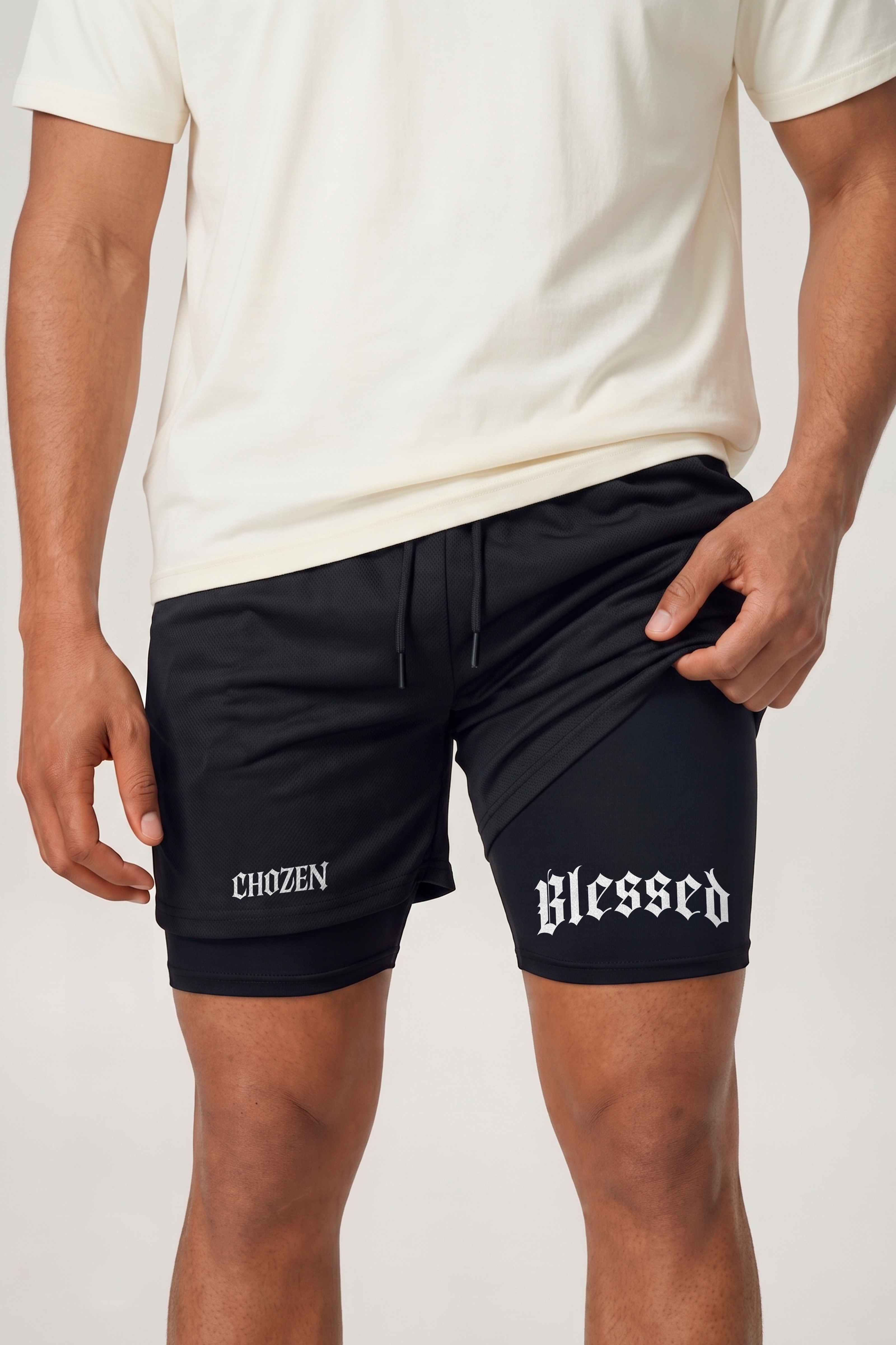 Short Compressão 2 em 1 - Blessed