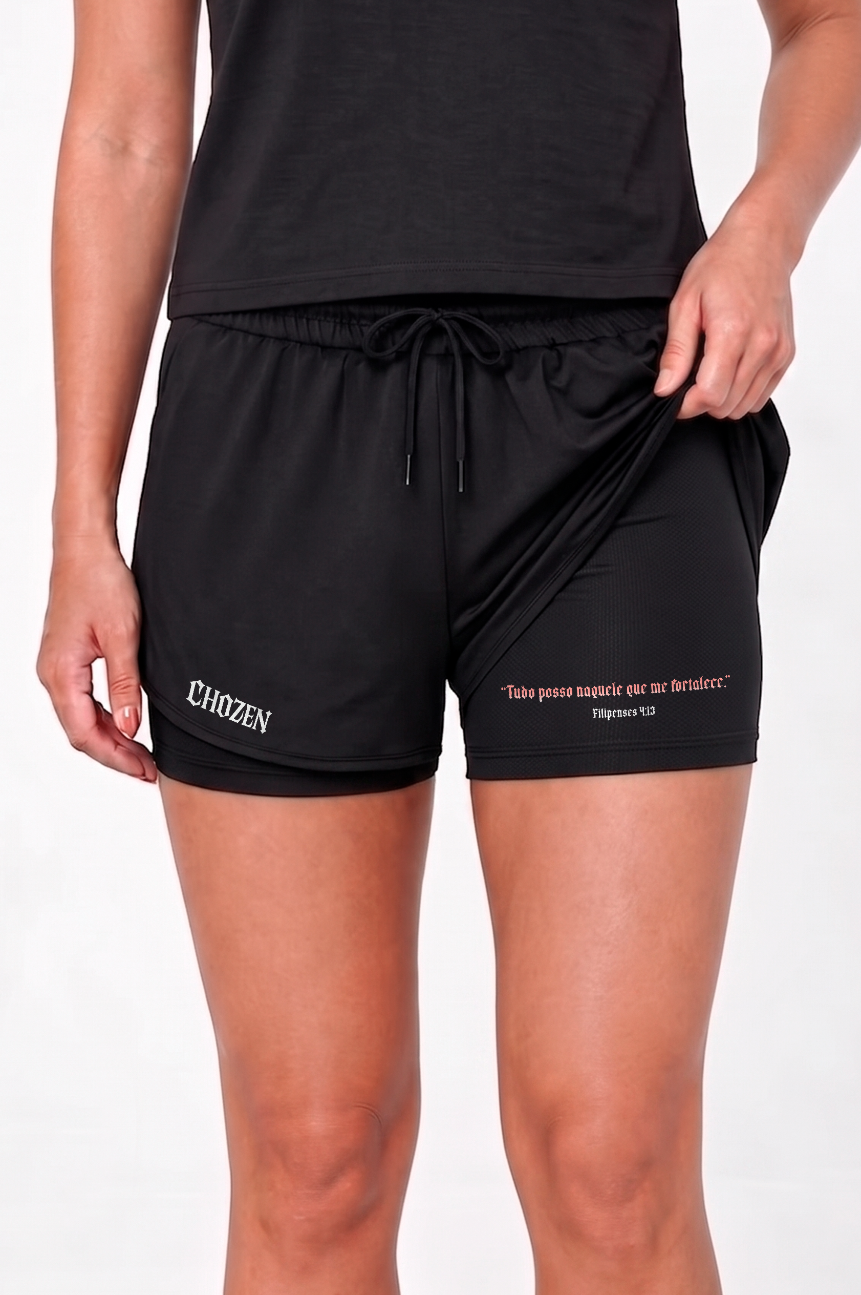 Short Feminino 2 em 1 - Filipenses