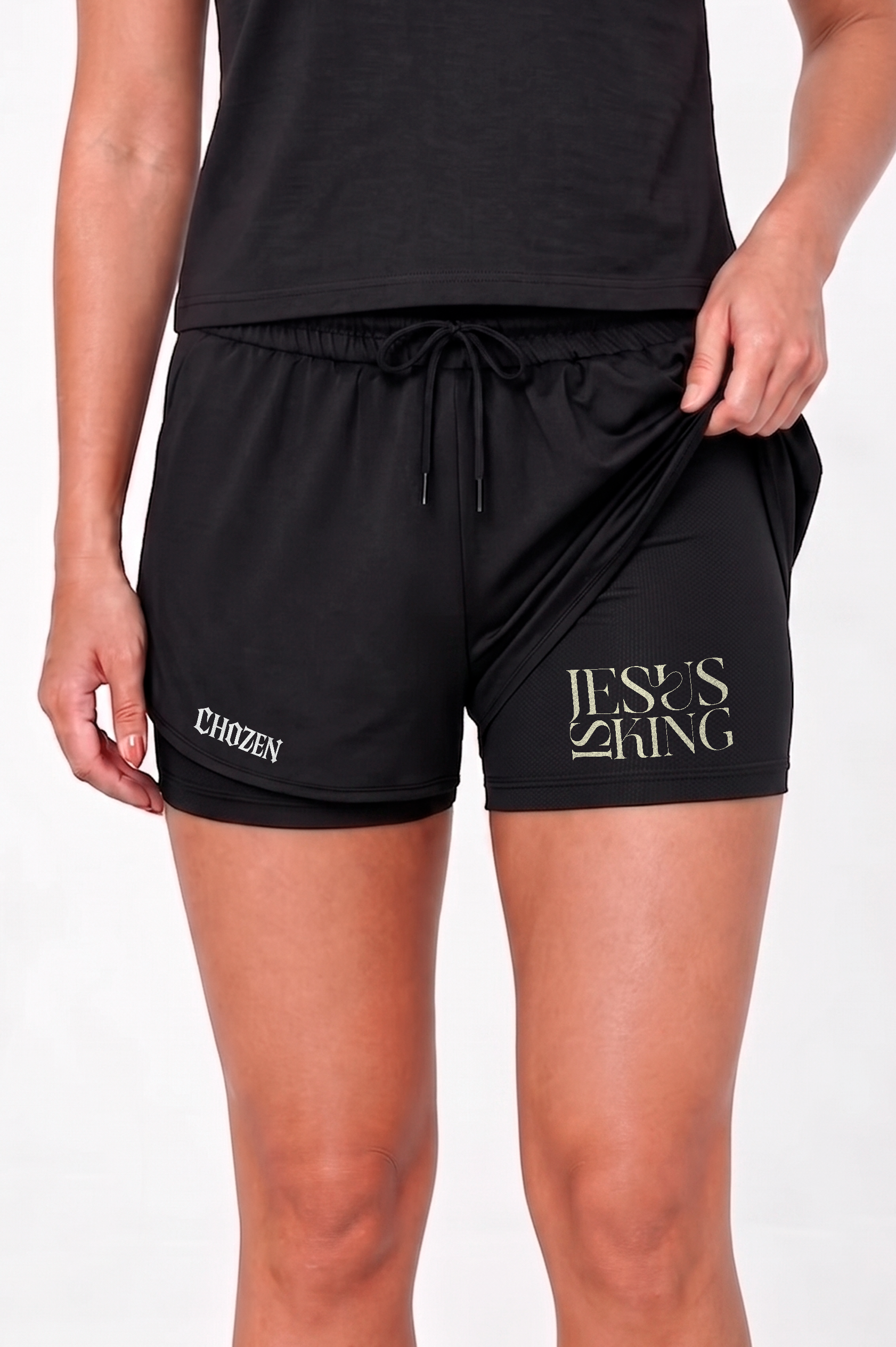Short Feminino 2 em 1 - Jesus is King