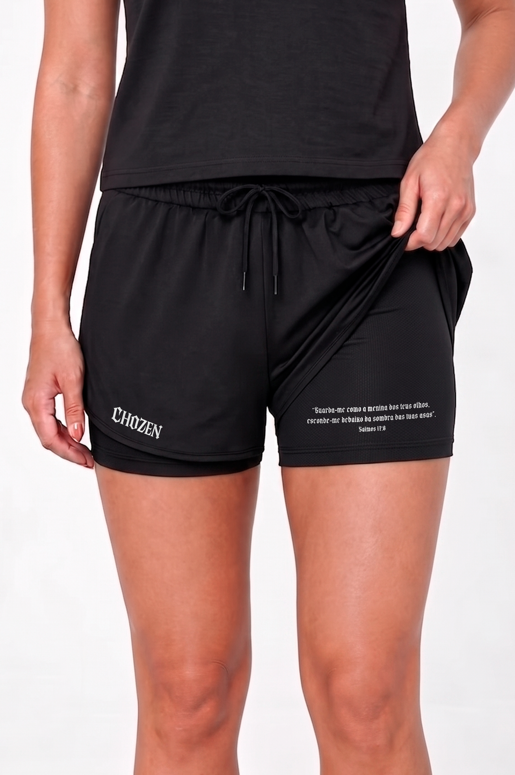 Short Feminino 2 em 1 - Salmos